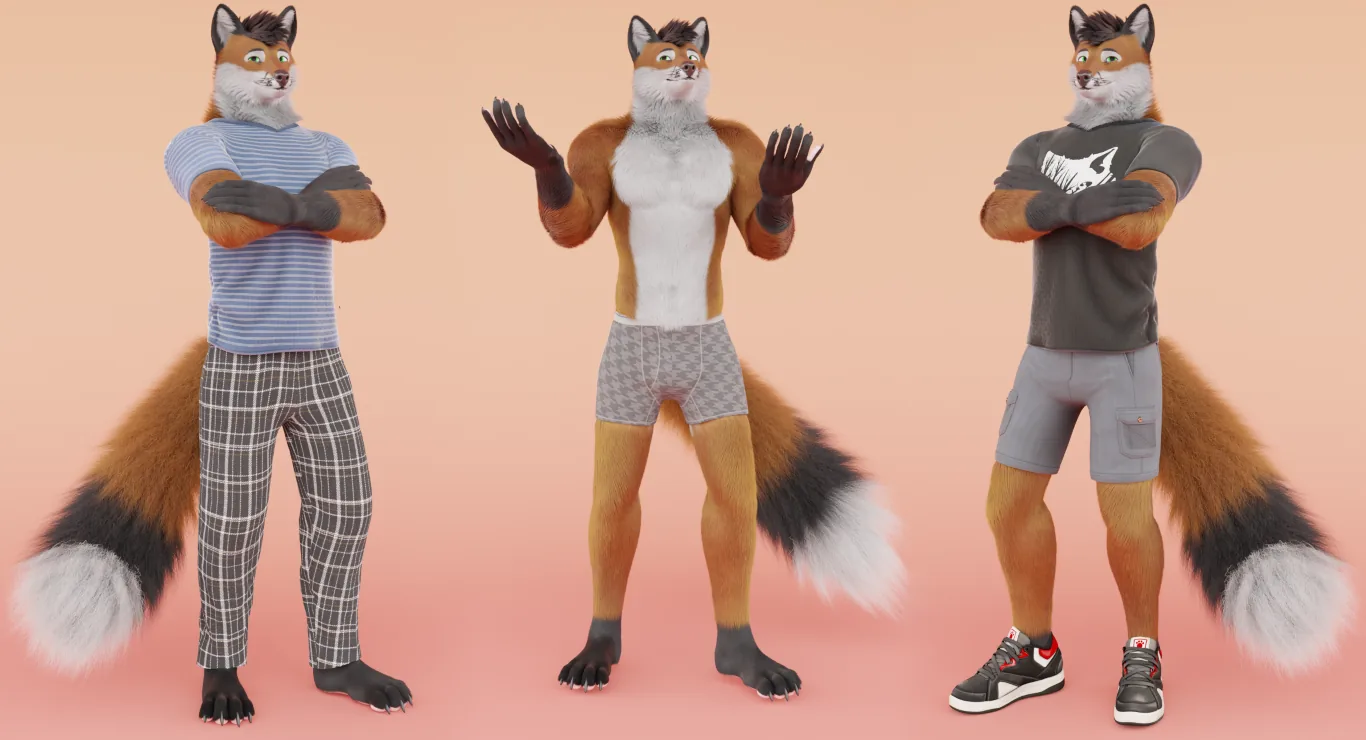 Avatar in a realistic clothing set